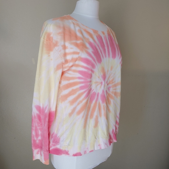 Jane and Delancey - Tie Dye Long Sleeve Round Neck Shirt   Size M  NWT!! - Picture 3 of 6
